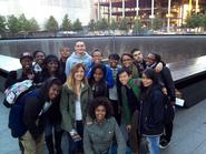 BLSU members at the national 9/11 Memorial.